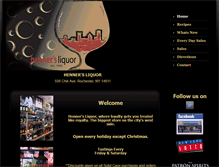 Tablet Screenshot of hennersliquor.com